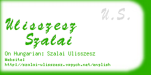 ulisszesz szalai business card